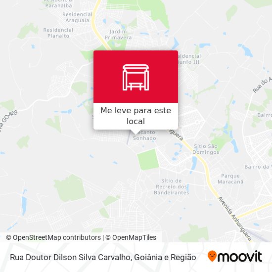 Rua Doutor Dilson Silva Carvalho mapa