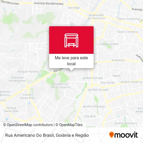Rua Americano Do Brasil mapa