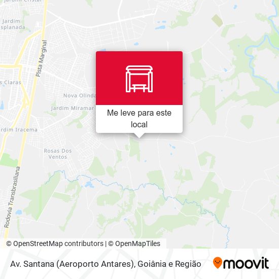 Av. Santana (Aeroporto Antares) mapa