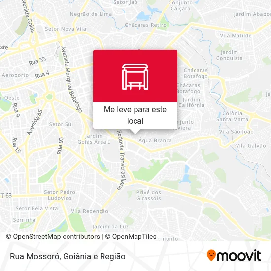 Rua Mossoró mapa