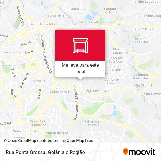 Rua Ponta Grossa mapa