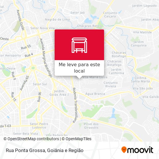 Rua Ponta Grossa mapa