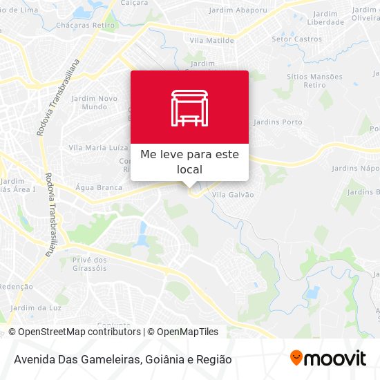 Avenida Das Gameleiras mapa