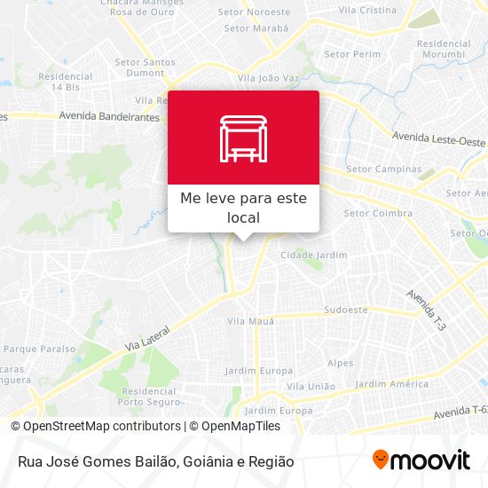 Rua José Gomes Bailão mapa