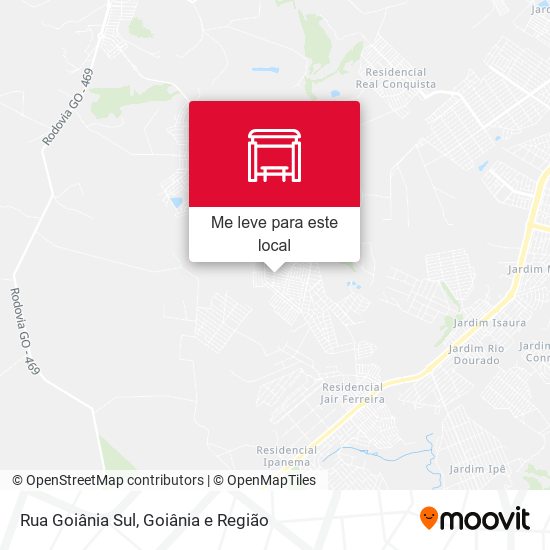 Rua Goiânia Sul mapa