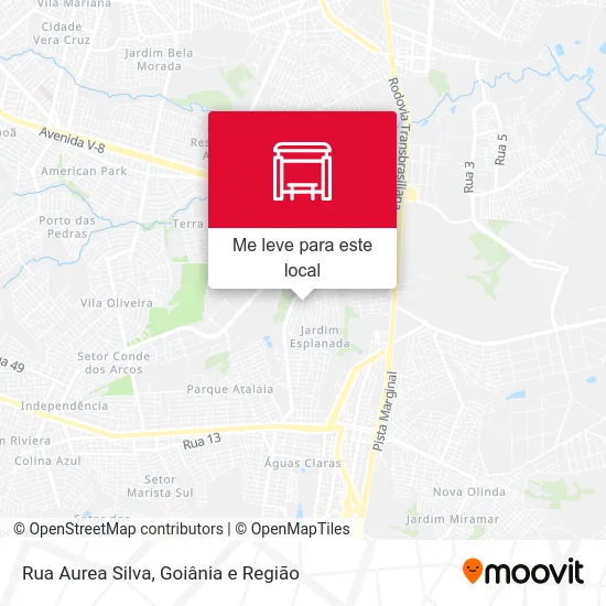 Rua Aurea Silva mapa