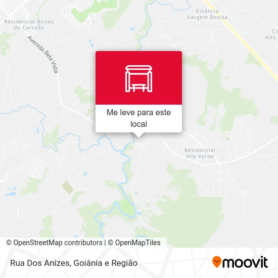 Rua Dos Anizes mapa