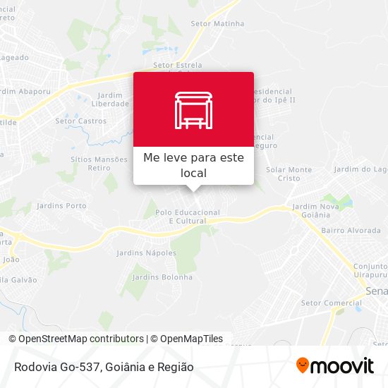 Rodovia Go-537 mapa