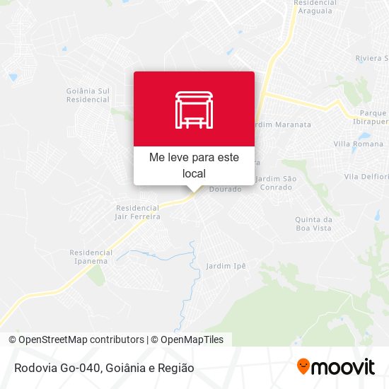 Rodovia Go-040 mapa