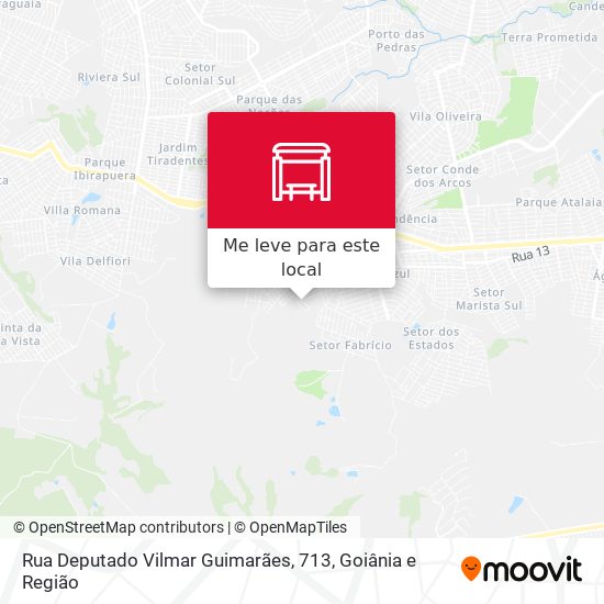 Rua Deputado Vilmar Guimarães, 713 mapa