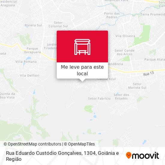 Rua Eduardo Custódio Gonçalves, 1304 mapa