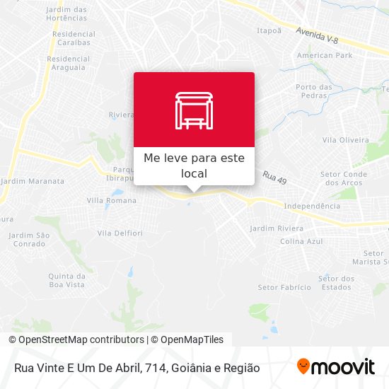 Rua Vinte E Um De Abril, 714 mapa