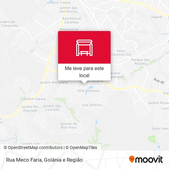 Rua Meco Faria mapa