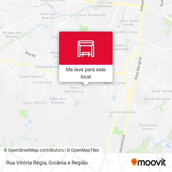 Rua Vitória Régia mapa