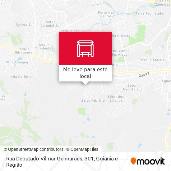 Rua Deputado Vilmar Guimarães, 301 mapa