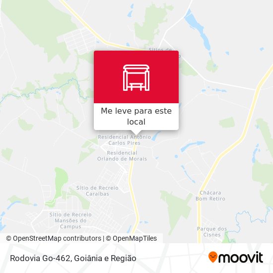 Rodovia Go-462 mapa