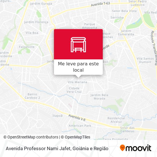 Avenida Professor Nami Jafet mapa