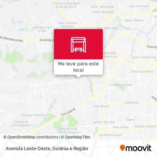 Avenida Leste-Oeste mapa