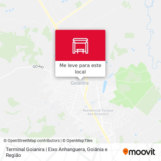 Terminal Goianira | Eixo Anhanguera mapa