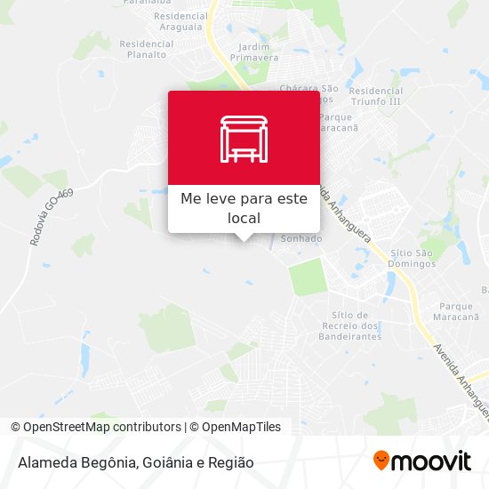 Alameda Begônia mapa