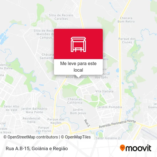 Rua A.B-15 mapa
