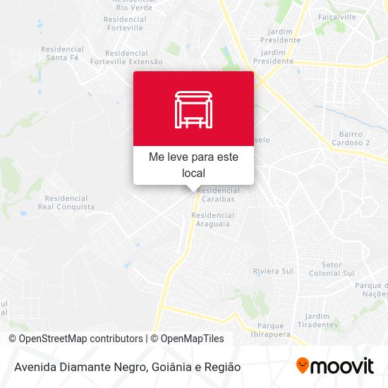 Avenida Diamante Negro mapa