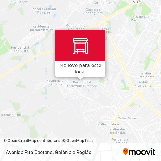 Avenida Rita Caetano mapa