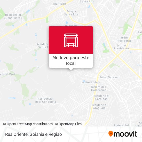 Rua Oriente mapa