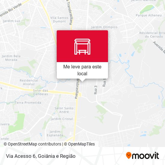 Via Acesso 6 mapa