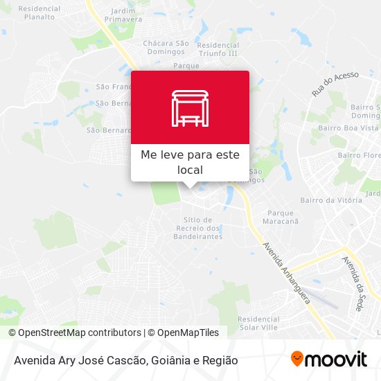 Avenida Ary José Cascão mapa