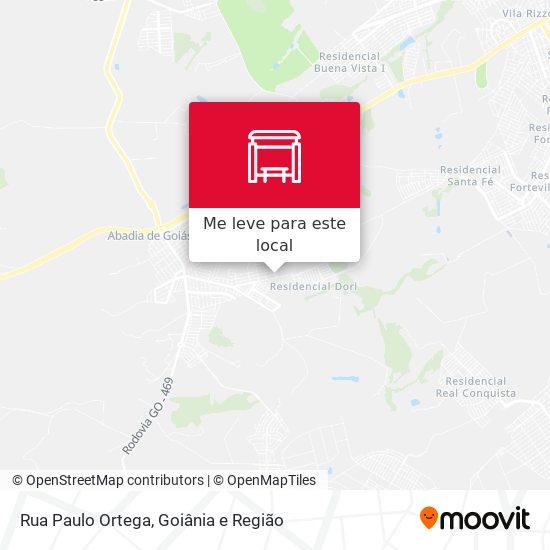 Rua Paulo Ortega mapa