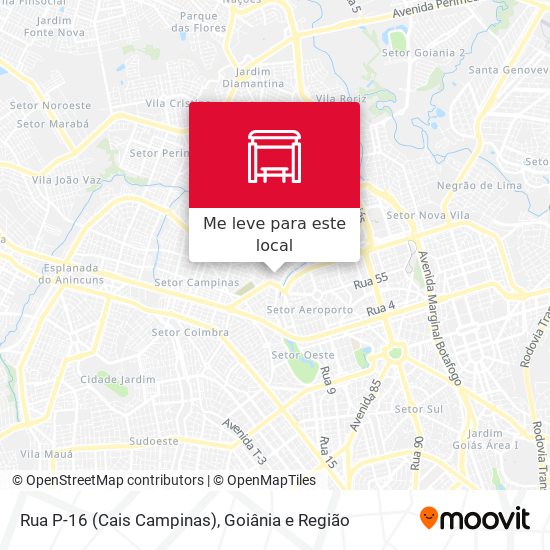 Rua P-16 (Cais Campinas) mapa