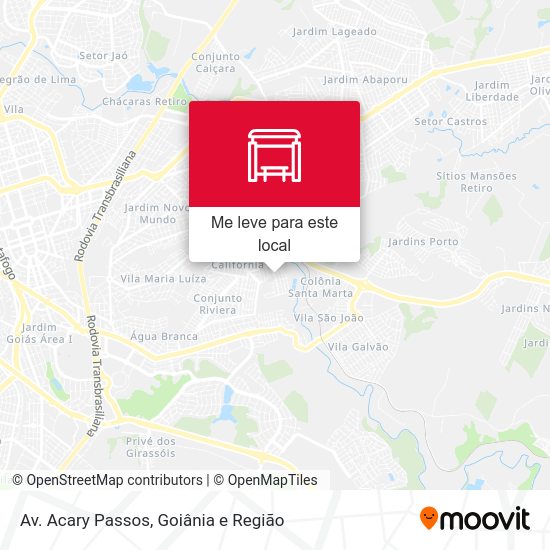 Av. Acary Passos mapa