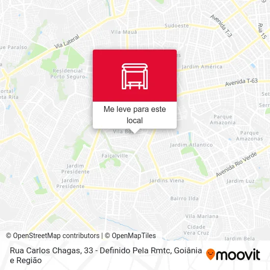 Rua Carlos Chagas, 33 - Definido Pela Rmtc mapa