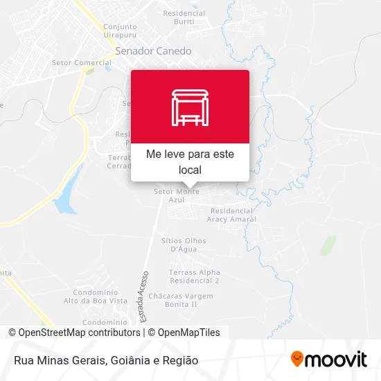 Rua Minas Gerais mapa