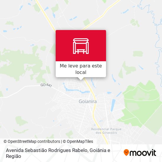 Avenida Sebastião Rodrigues Rabelo mapa
