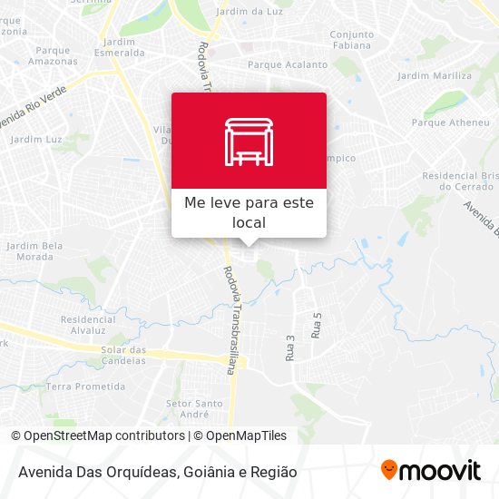 Avenida Das Orquídeas mapa