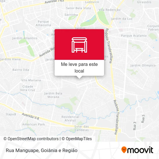 Rua Manguape mapa