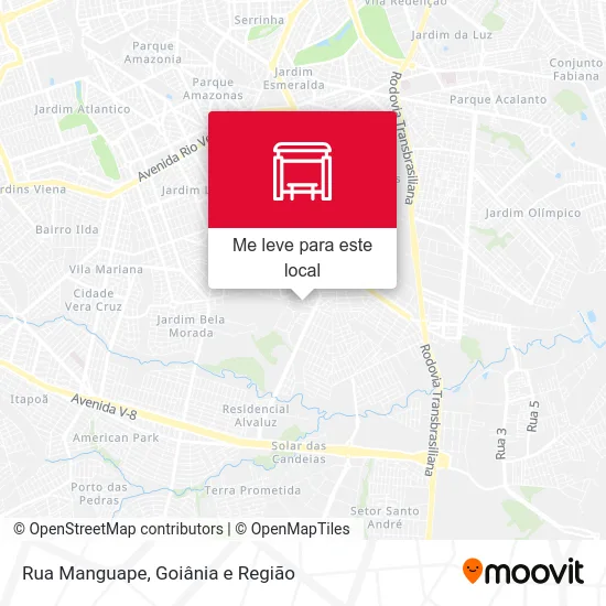 Rua Manguape mapa
