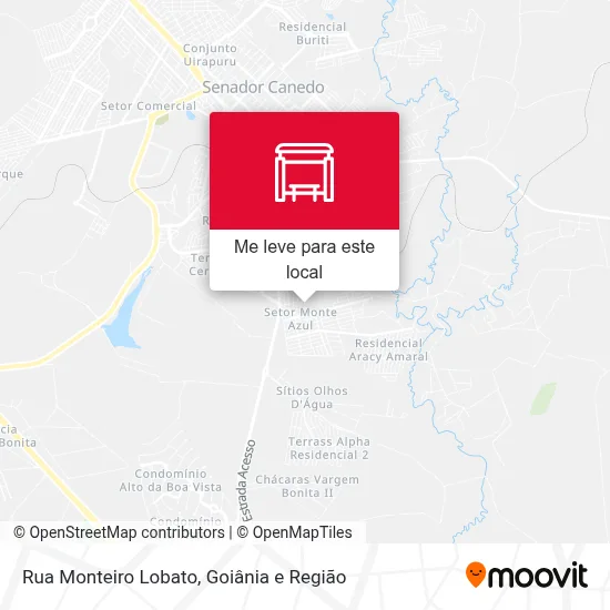 Rua Monteiro Lobato mapa