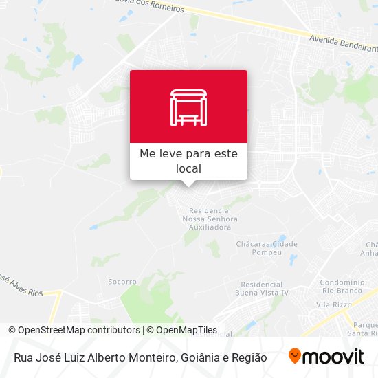 Rua José Luiz Alberto Monteiro mapa