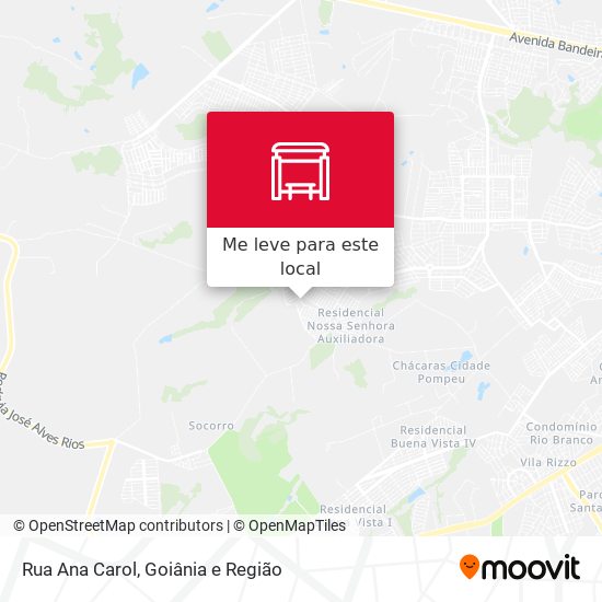 Rua Ana Carol mapa