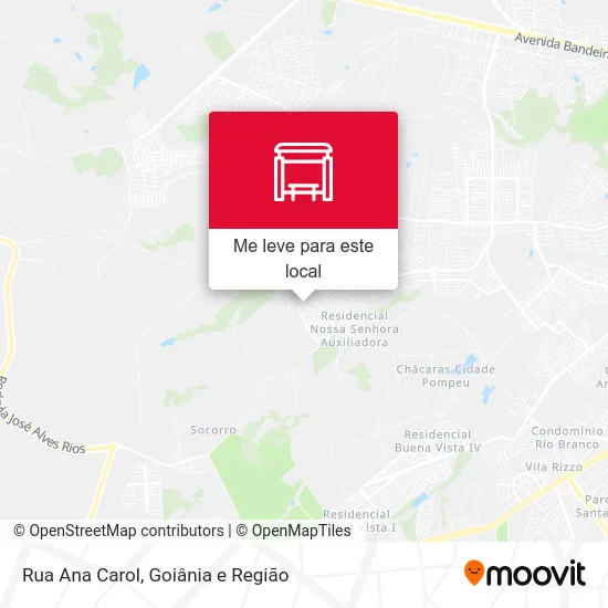 Rua Ana Carol mapa