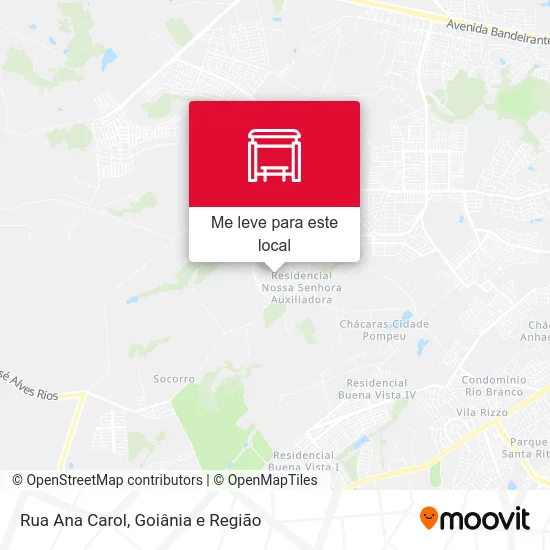 Rua Ana Carol mapa