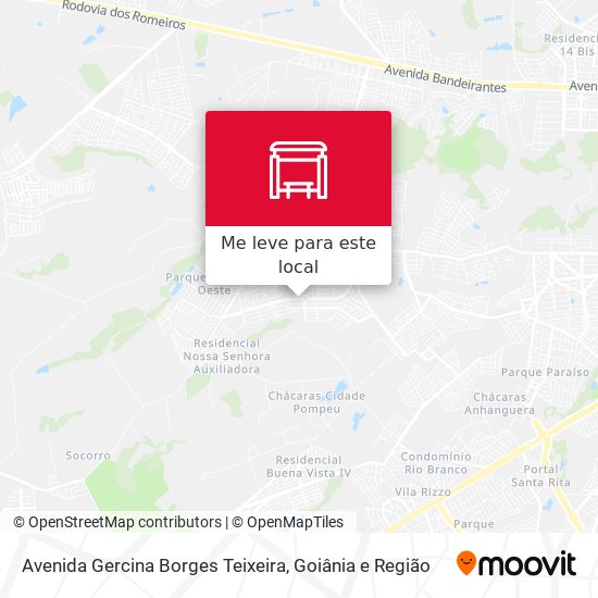 Avenida Gercina Borges Teixeira mapa