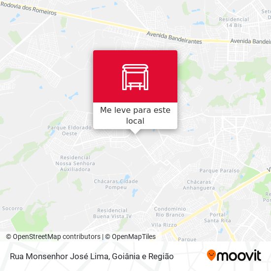 Rua Monsenhor José Lima mapa
