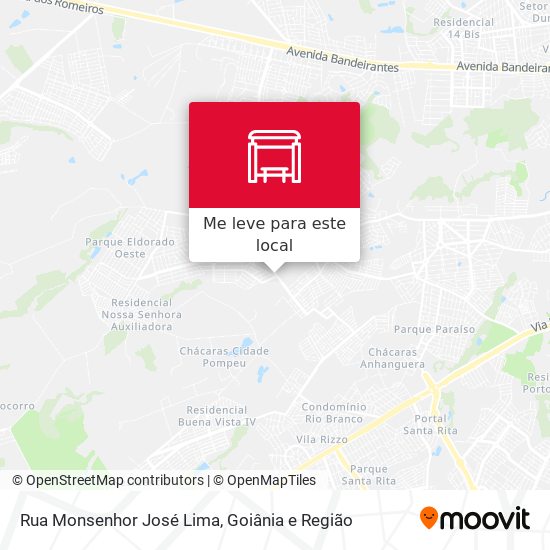 Rua Monsenhor José Lima mapa