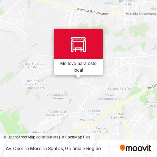 Av. Osmira Moreira Santos mapa