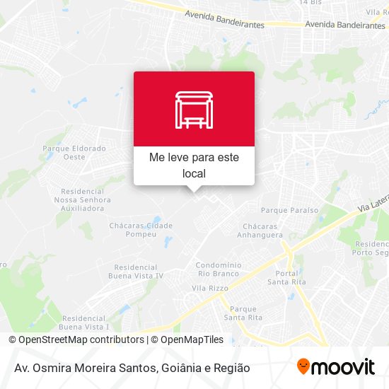 Av. Osmira Moreira Santos mapa