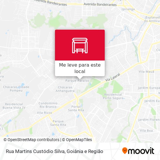 Rua Martins Custódio Silva mapa